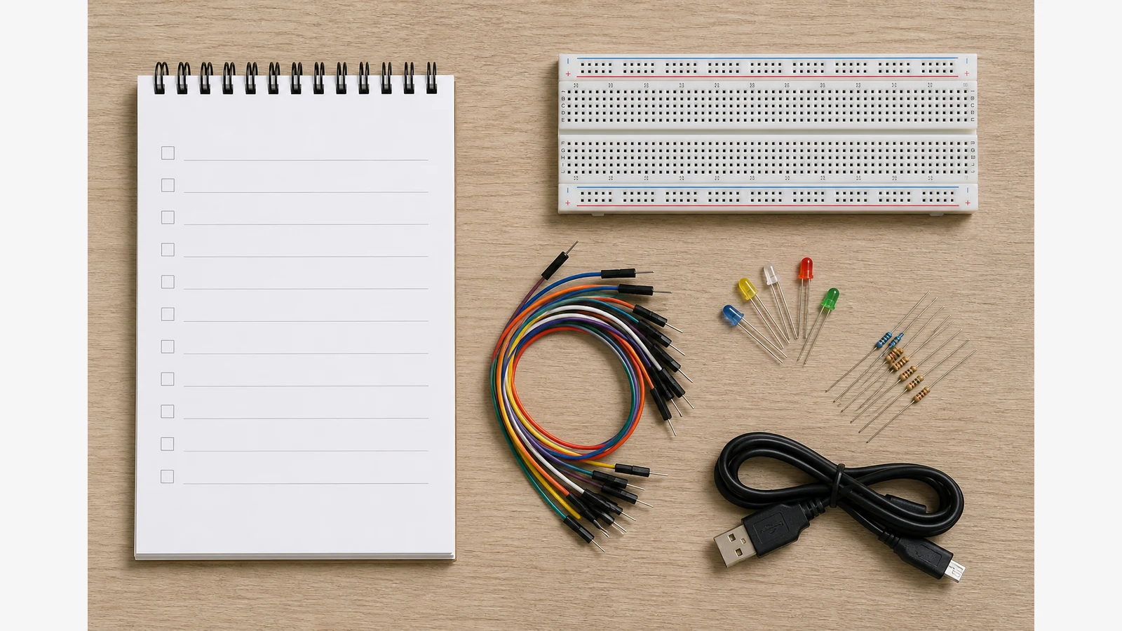 Checklist of essential Arduino starter kit parts for UK buyers